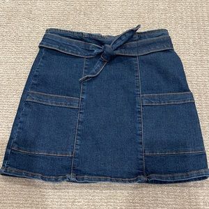 GB Girls Denim skirt with bow